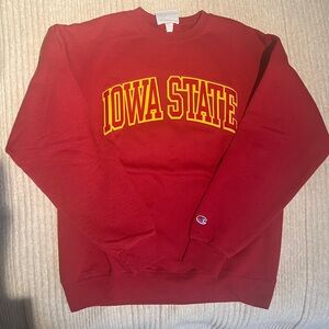 Champion Men's Red Iowa State Crewneck Sweater
